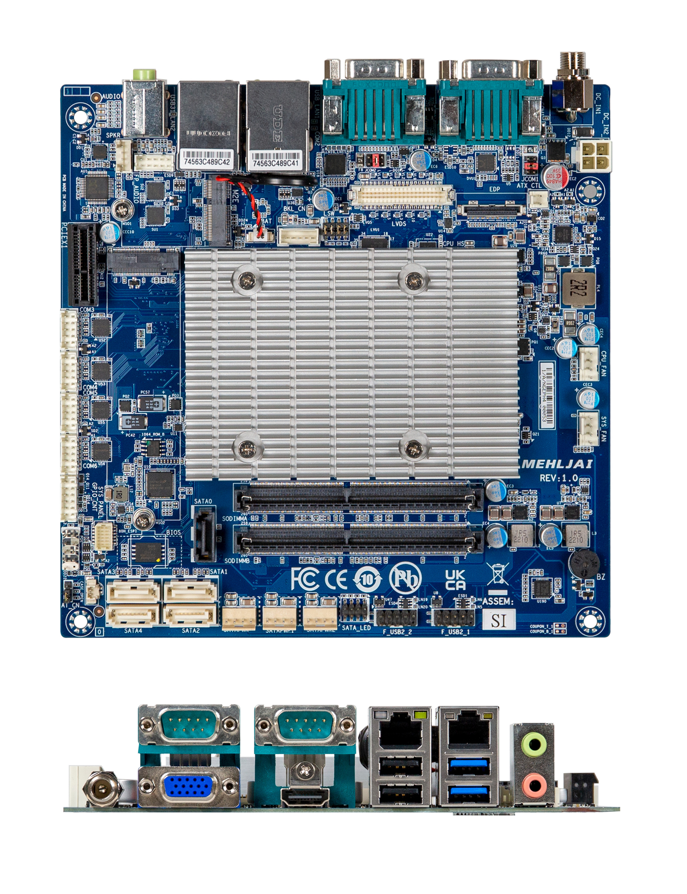 GIGAIPC mITX-6412A Mini-ITX Embedded Motherboard with Intel J6412 Processor
