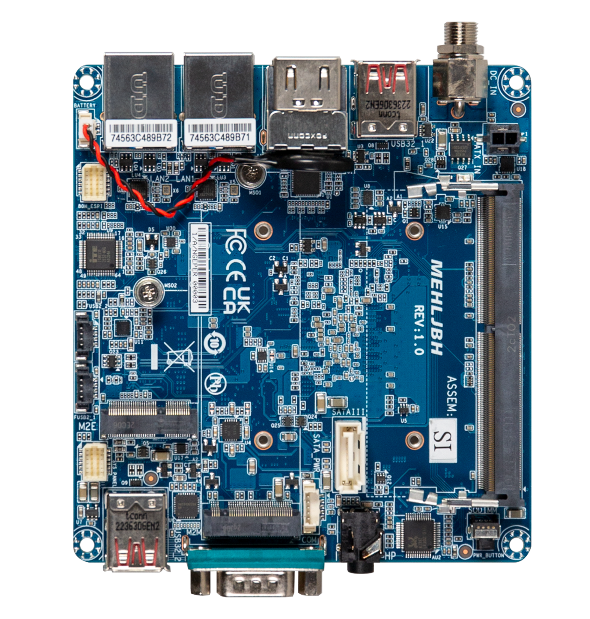 GIGAIPC QBi-6412B Embedded Compact Board with Intel Celeron J6412 Processor