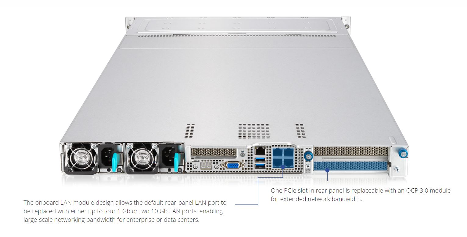 ASUS RS700A-E11-RS4U-WOCPU058Z 1U Rackmount Server Barebone