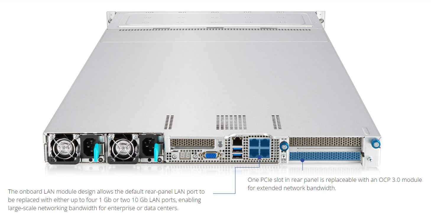 ASUS RS700A-E11-RS12U-WOCPU044Z 1U Rackmount Server Barebone