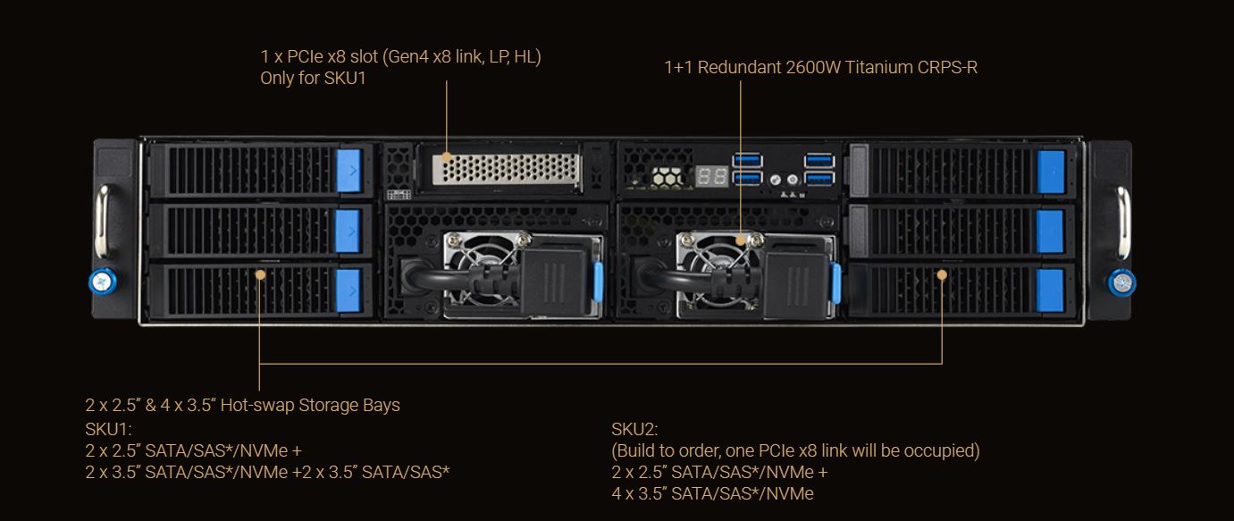 ASUS ESC4000-E11-26WGP 2U Rackmount Server Barebone
