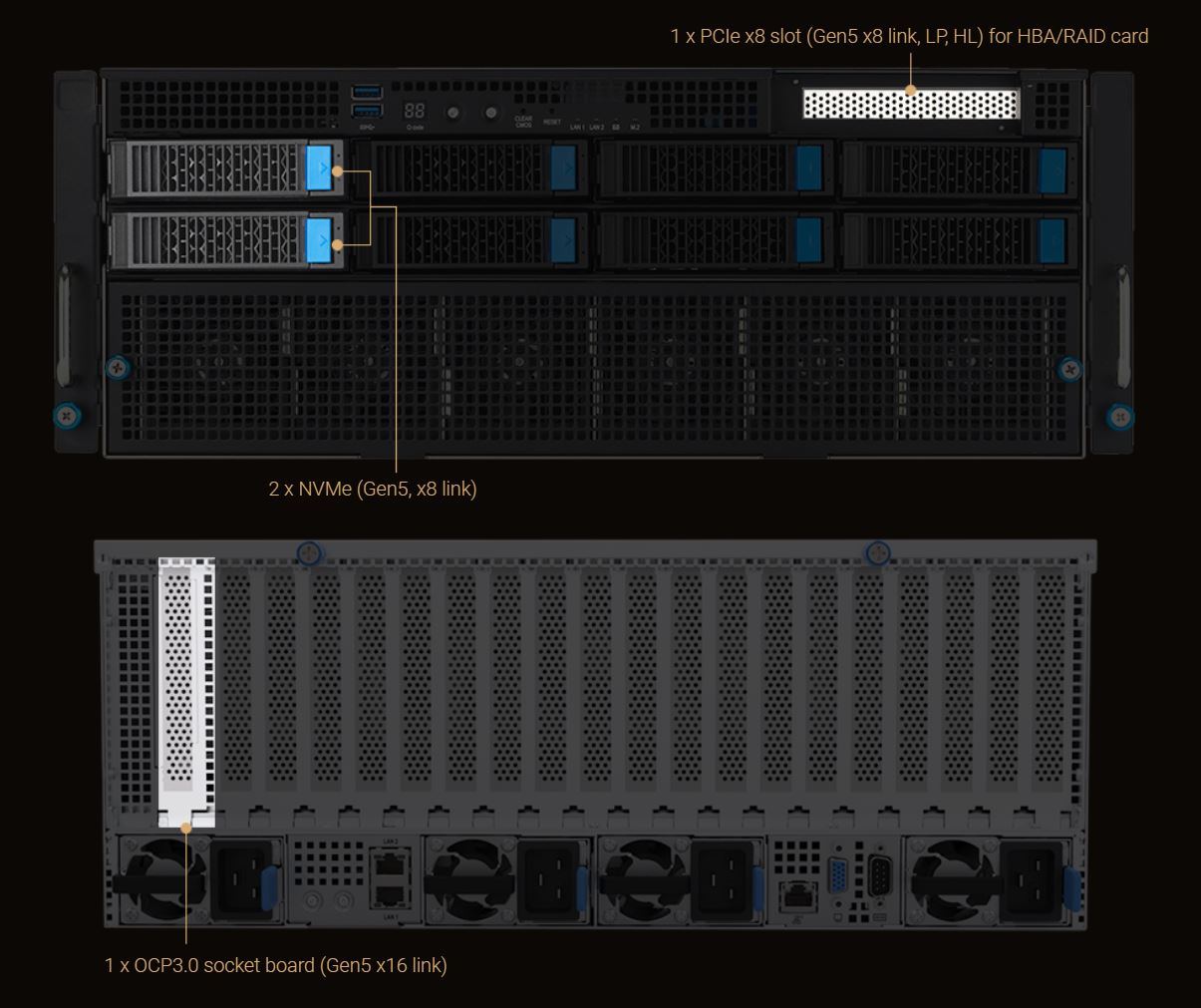 ASUS ESC8000-E11-3W10G 4U Rackmount Server Barebone