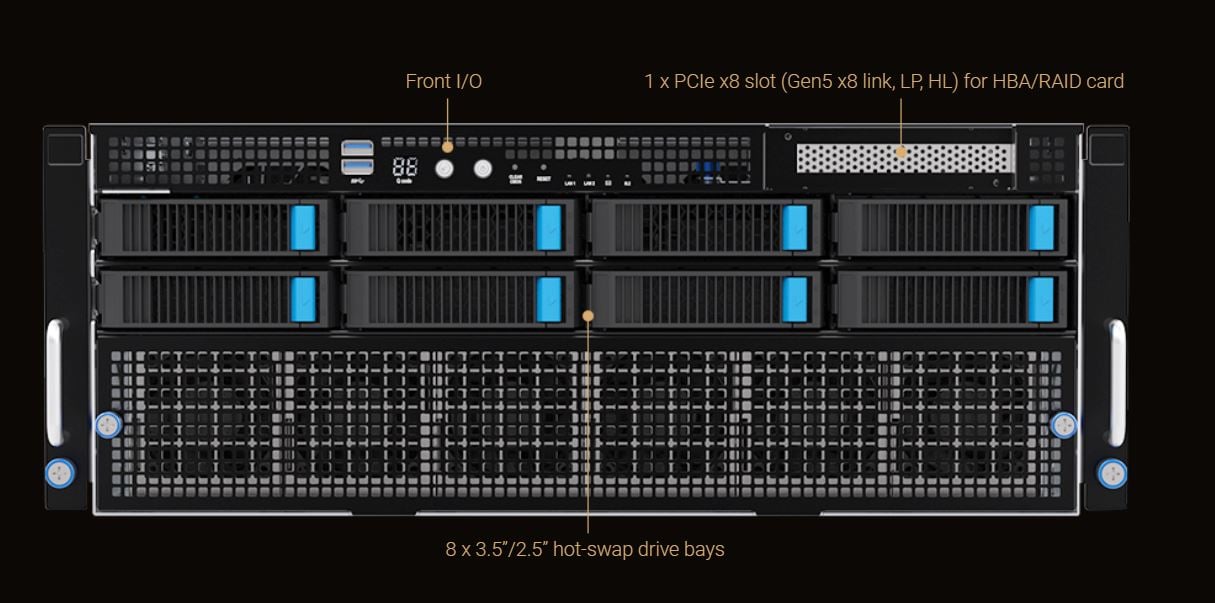 ASUS ESC8000A-E12-26W10G 4U Rackmount Server Barebone