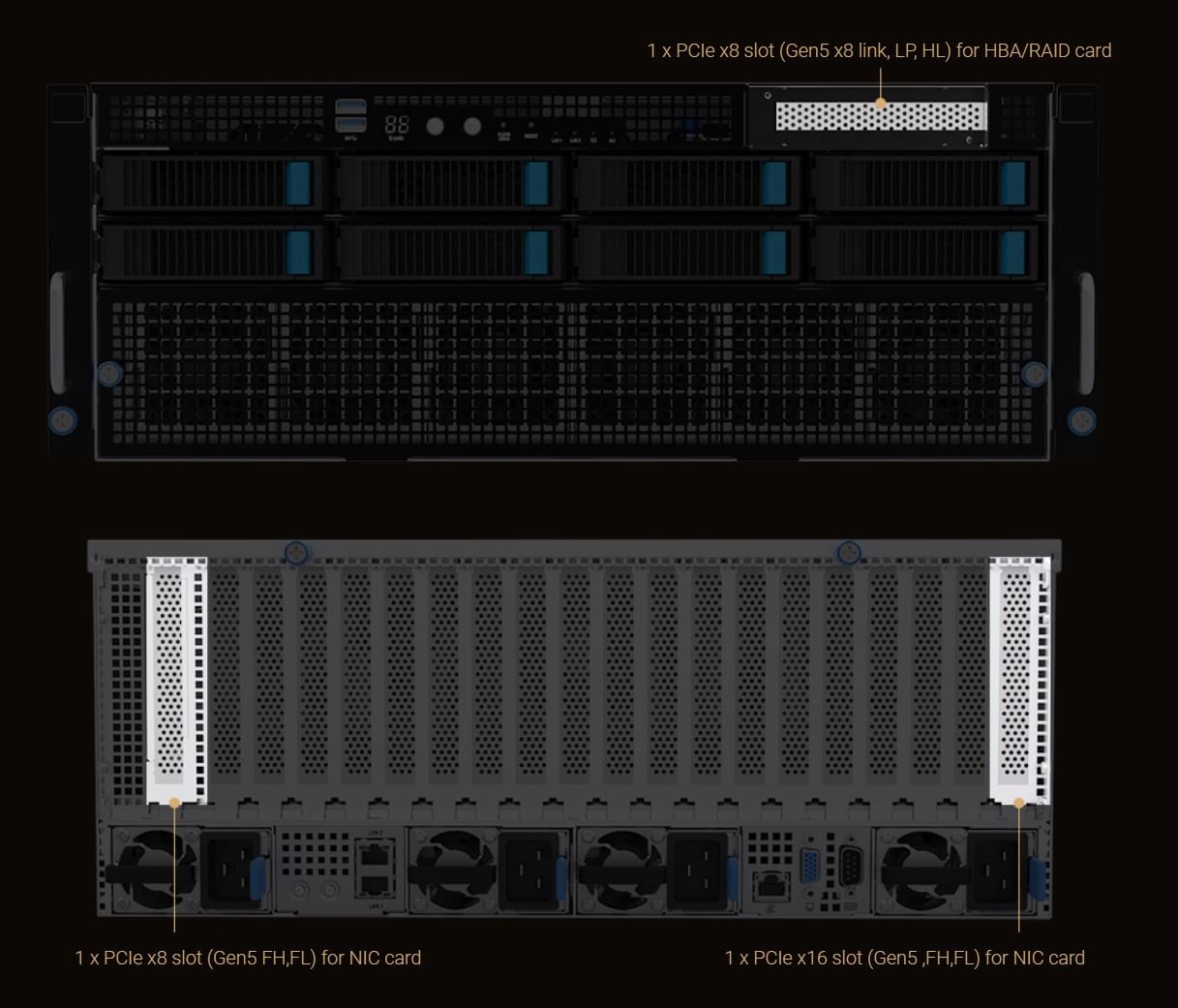 ASUS ESC8000A-E12-26W10G 4U Rackmount Server Barebone