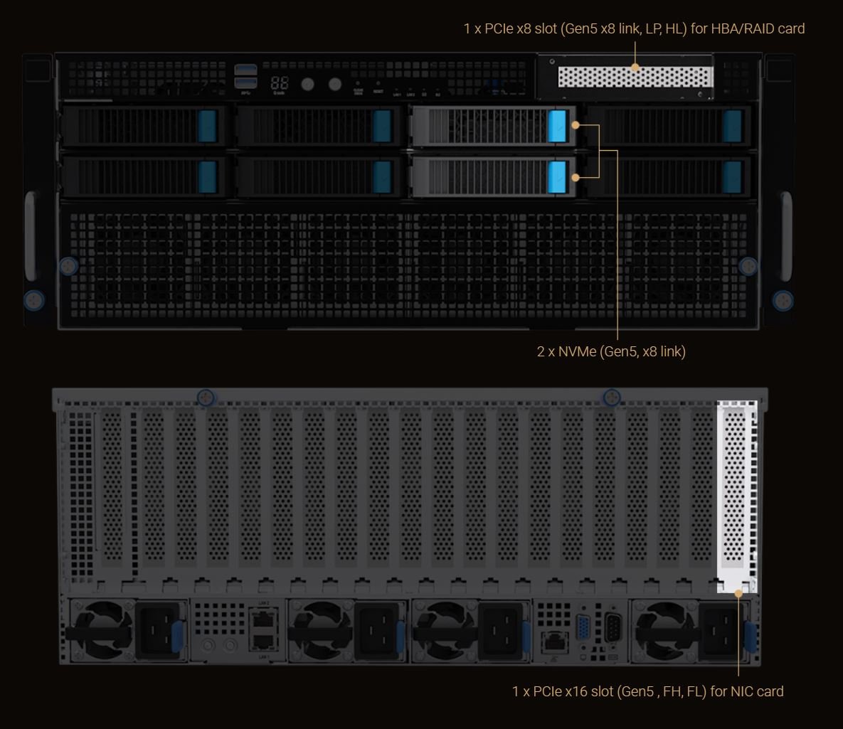ASUS ESC8000A-E12-26W10G 4U Rackmount Server Barebone