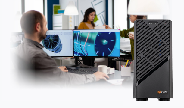 ABS Zaurion Duo Aqua Tower Dual-GPU Workstation