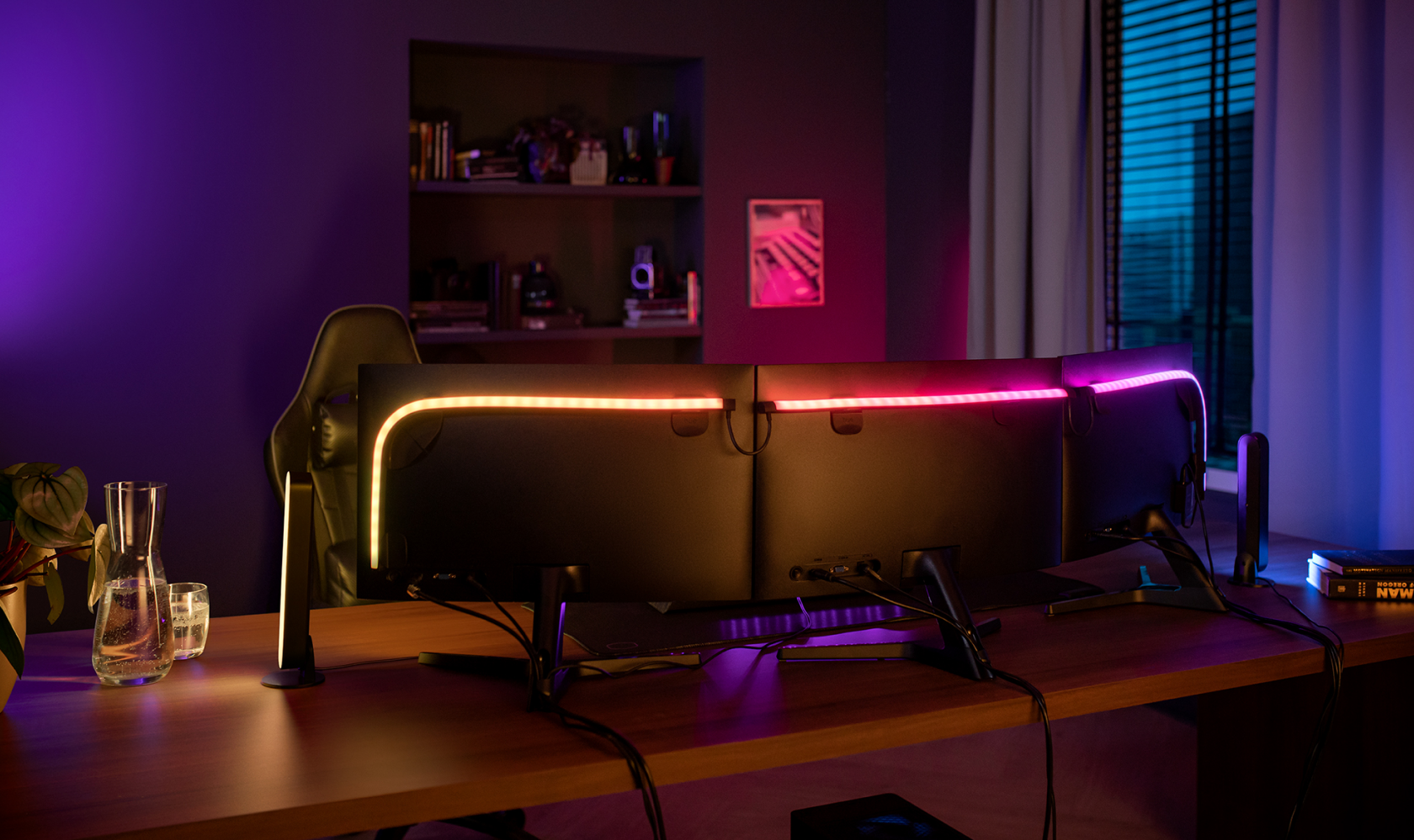Philips Hue Bridge & Hue Play Gradient Light Strip for PC
