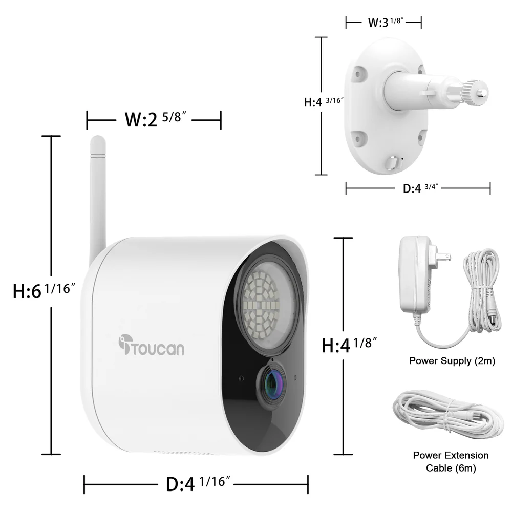 TOUCAN TSLC10WU Security Floodlight Camera