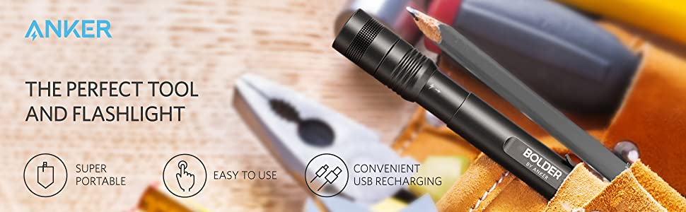 blukar rechargeable flashlight Blukar IP67 Waterproof Adjustable Focus Handheld LED Torch