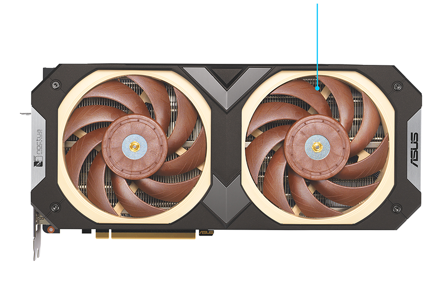 ASUS Intros GeForce RTX 4080 Noctua Edition: 4.3-Slot Vapor Chamber Cooler,  Peak 61C Temps