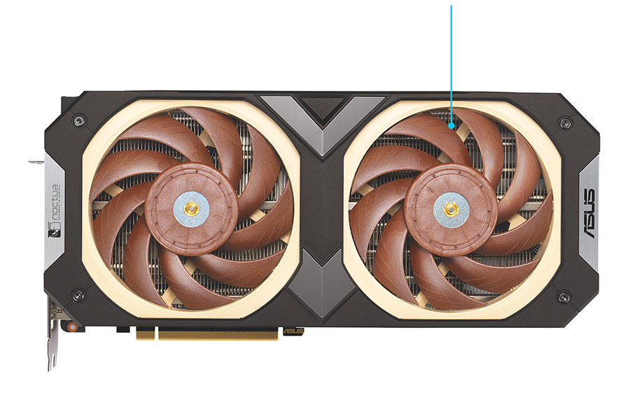 The ASUS GeForce RTX 4080 Noctua Edition brings the best in quiet