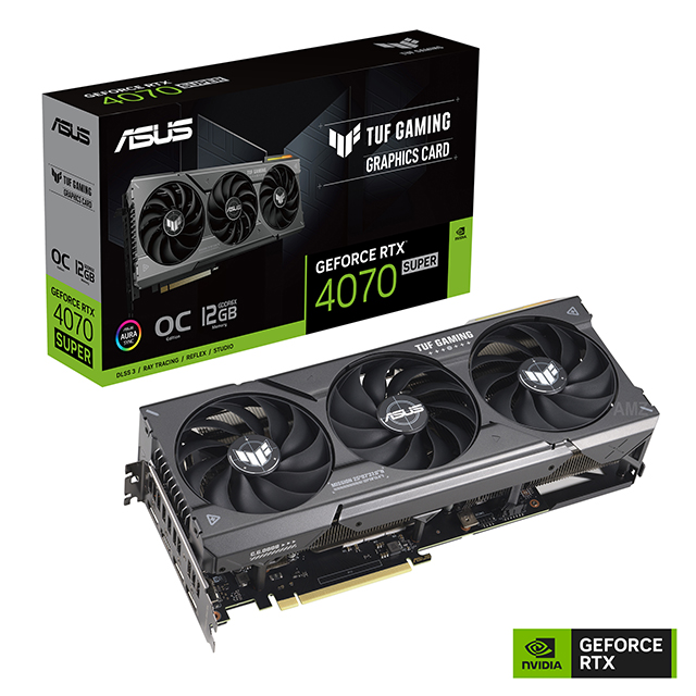 ASUS TUF Gaming GeForce RTX 4070 SUPER OC Edition Gaming Graphics Card
