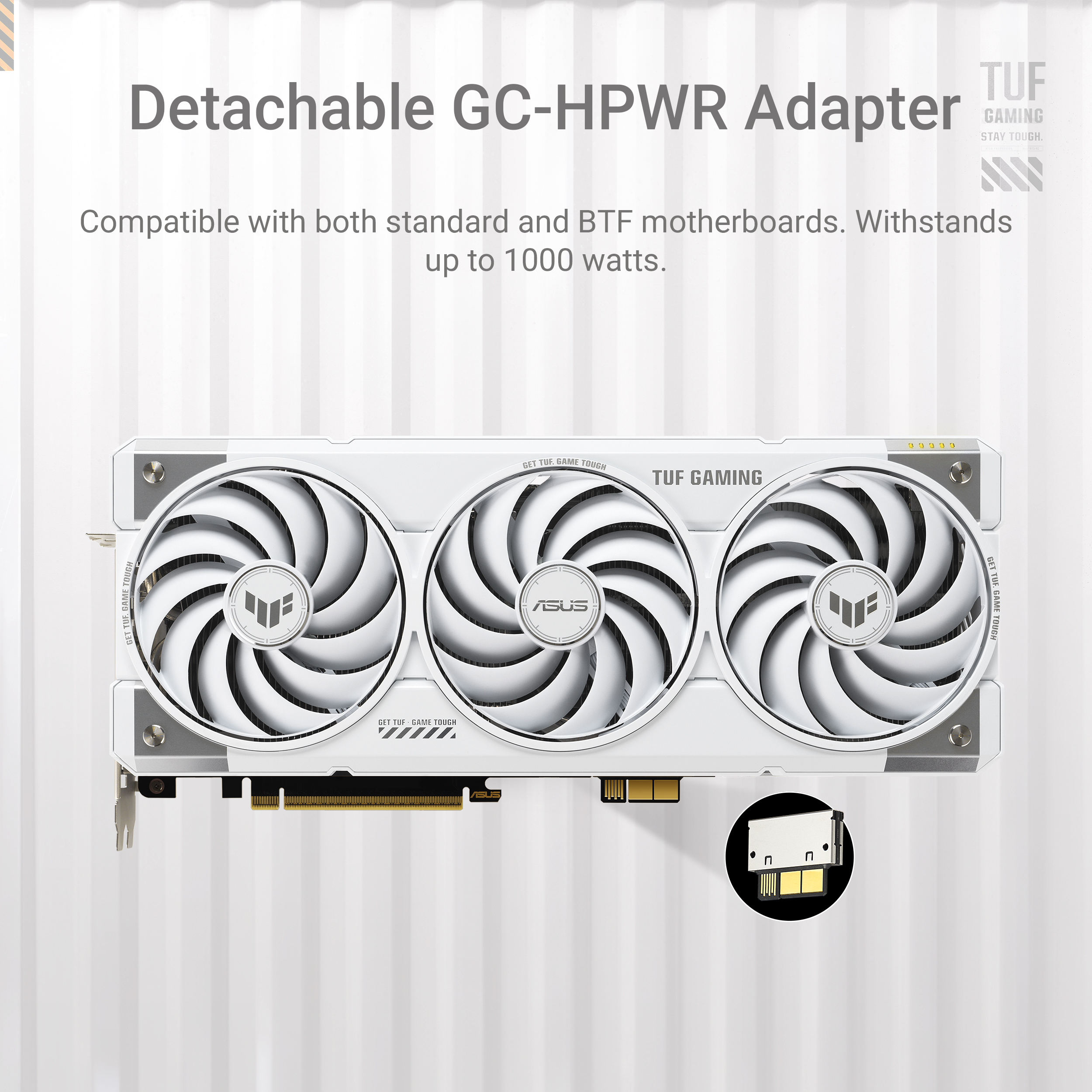 ASUS TUF Gaming GeForce RTX 5070 Ti BTF White Edition Graphics Card