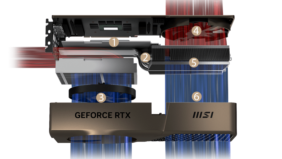 MSI EXPERT GeForce RTX 4080 SUPER Video Card