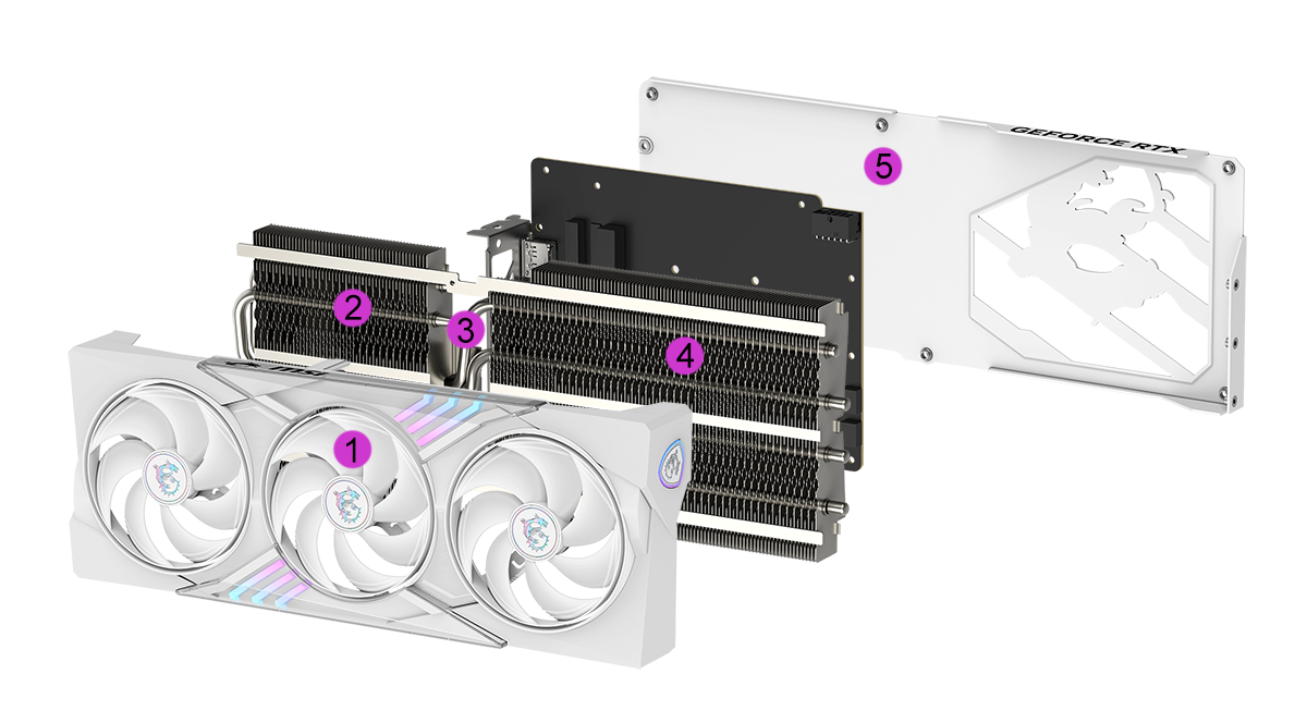 MSI GeForce RTX™ 5070 12G GAMING TRIO OC WHITE Graphics Card