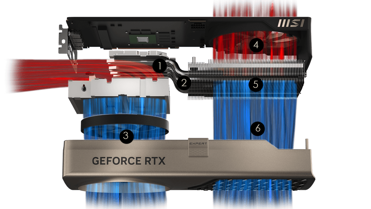 MSI EXPERT GeForce RTX 5070 Ti 16GB GDDR7 PCI Express 5.0 Graphics Card