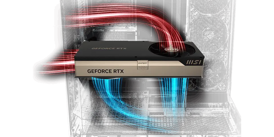 MSI EXPERT GeForce RTX 5070 Ti 16GB GDDR7 PCI Express 5.0 Graphics Card
