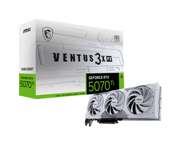 MSI GeForce RTX™ 5070 Ti 16G VENTUS 3X PZ OC Graphics Card