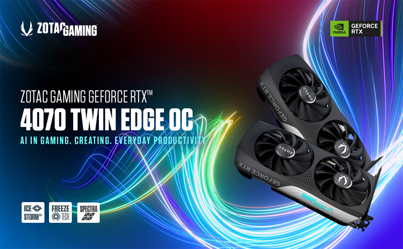 ZOTAC GAMING GeForce RTX 4070 Twin Edge OC Video Card