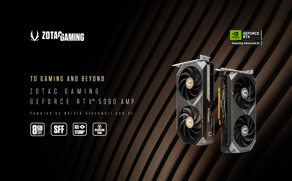 ZOTAC AMP GeForce RTX 5060 8GB Graphics Card