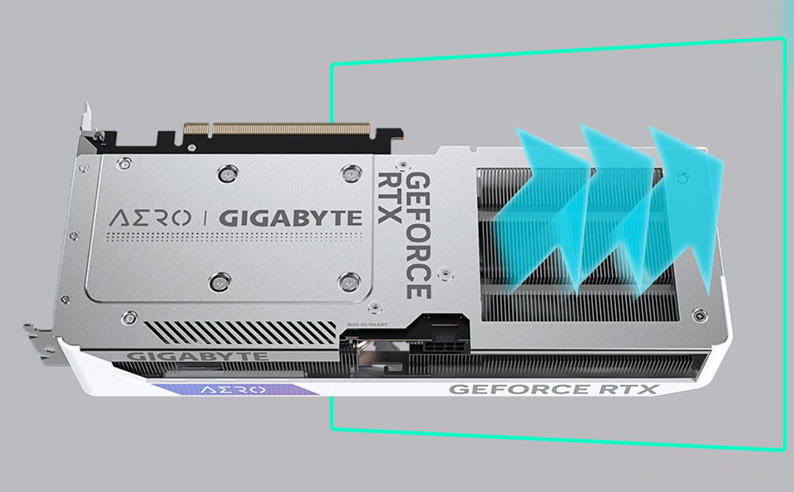 GIGABYTE GeForce RTX 4060 Ti AERO OC 8G Graphics Card, 3x