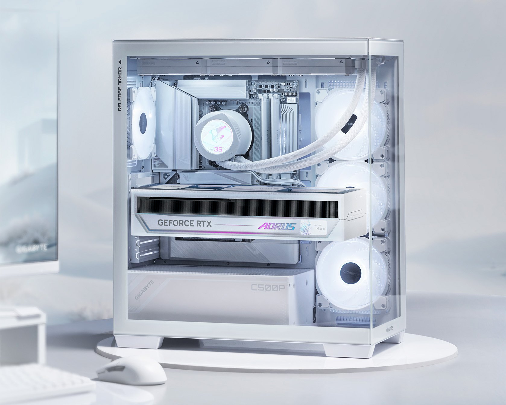 GIGABYTE AORUS GeForce RTX™ 5090 STEALTH ICE 32G Video Card