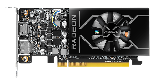 ASRock Low Profile Radeon RX 6400 4GB GDDR6 PCI Express 4.0 ITX Video Card