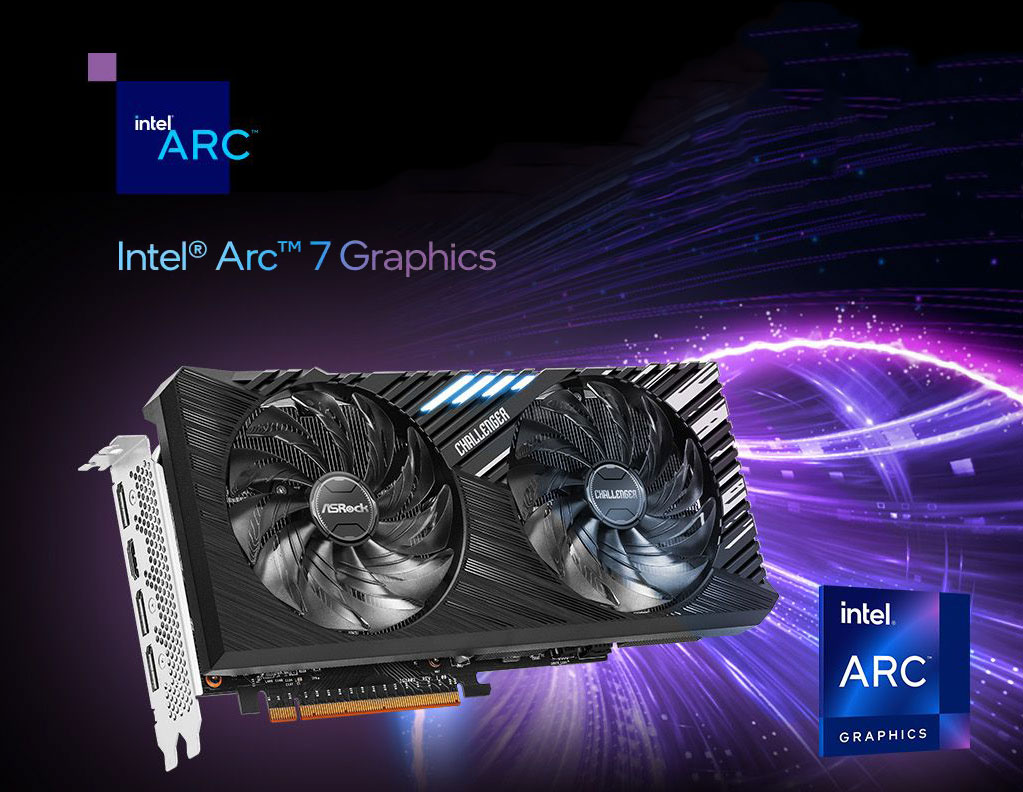 ASRock Intel Arc A770 Challenger SE 16GB OC Video Card