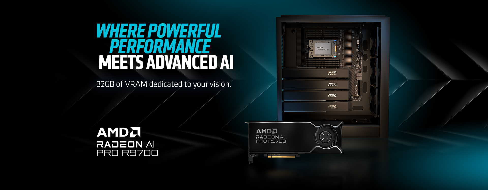 GIGABYTE AI TOP Radeon AI Pro R9700 Video Card