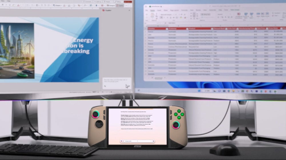 MSI Claw 8 AI+ Handheld Gaming Console