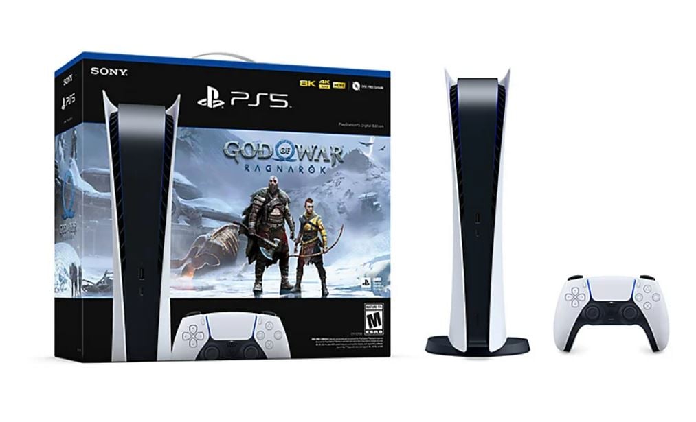 Sony PlayStation 5 Console, God of War Ragnarök Bundle, Blu-Ray