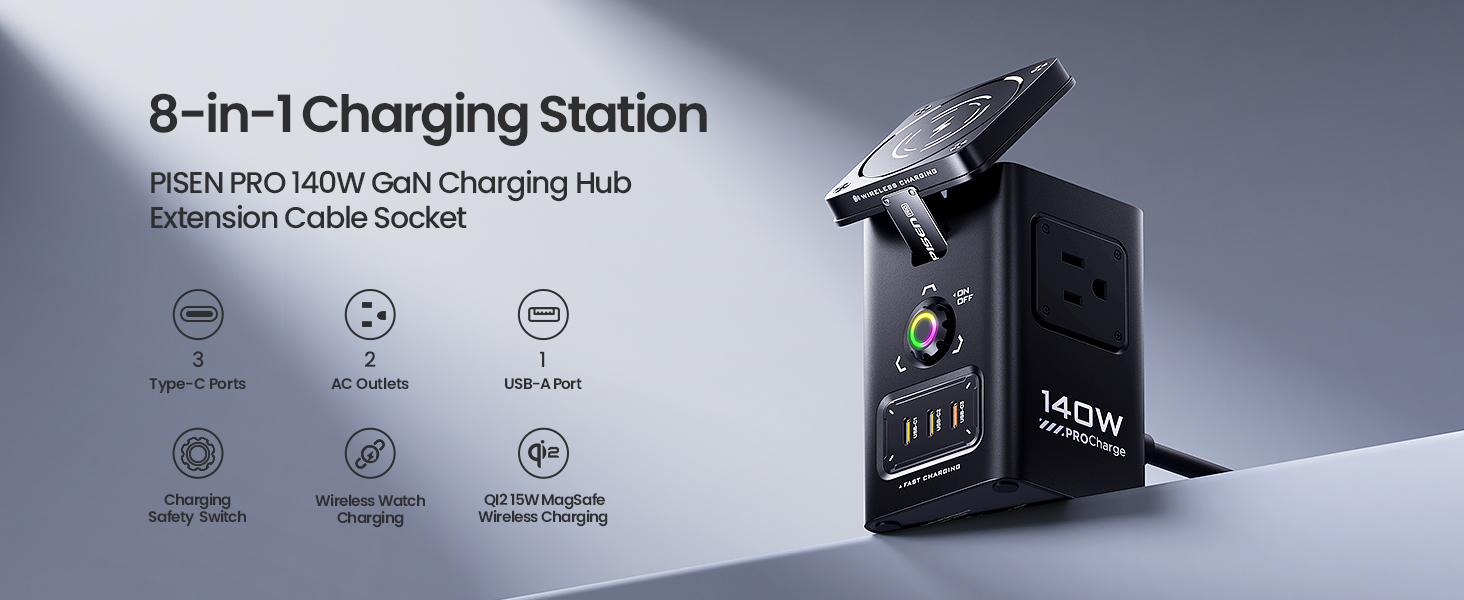 Pisen 140W Mega Charging Hub