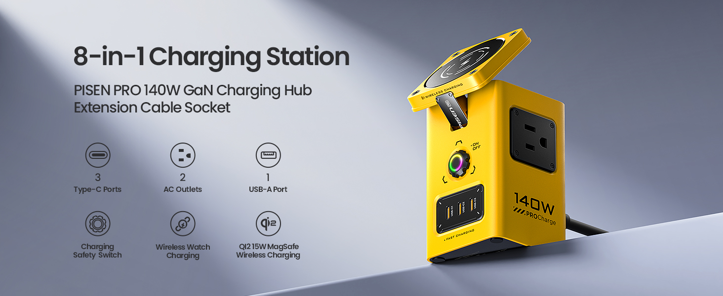 Pisen 140W Mega Charging Hub