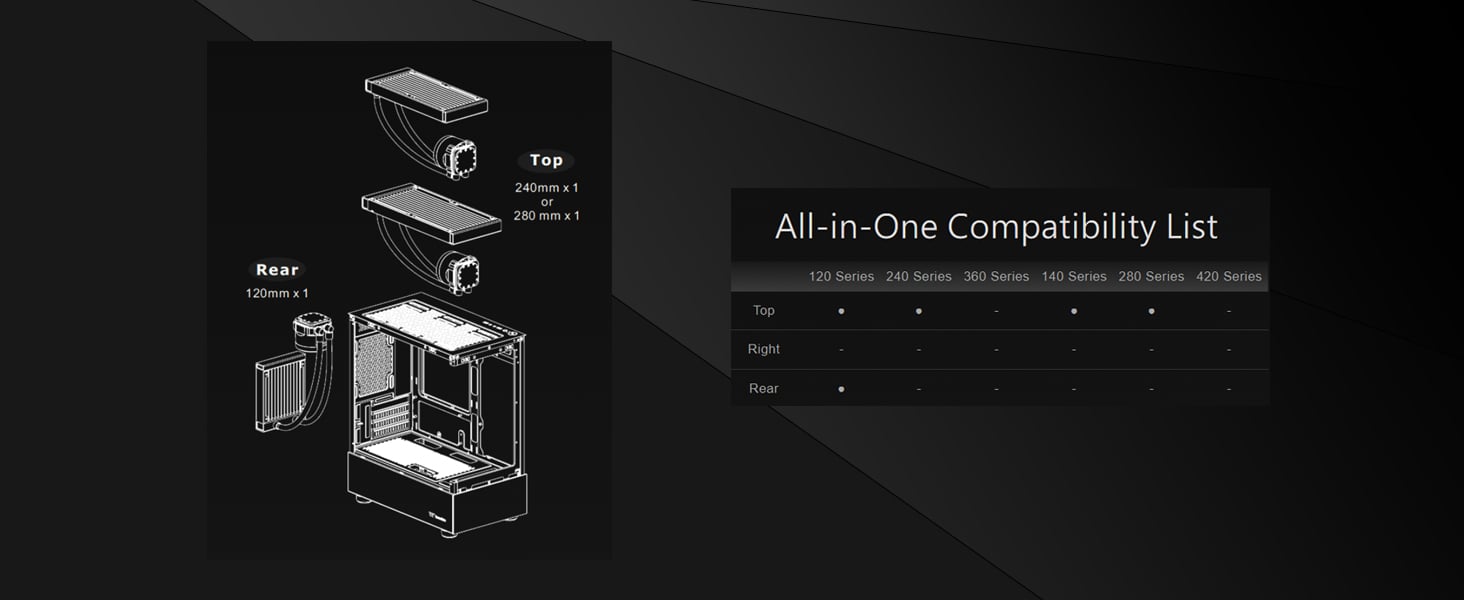 Thermaltake View 170 TG ARGB Black Micro-ATX Case