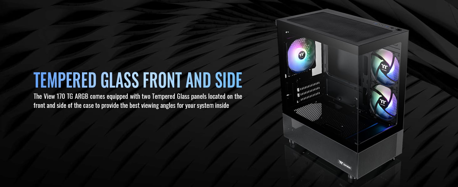 Thermaltake View 170 TG ARGB Black Micro-ATX Case