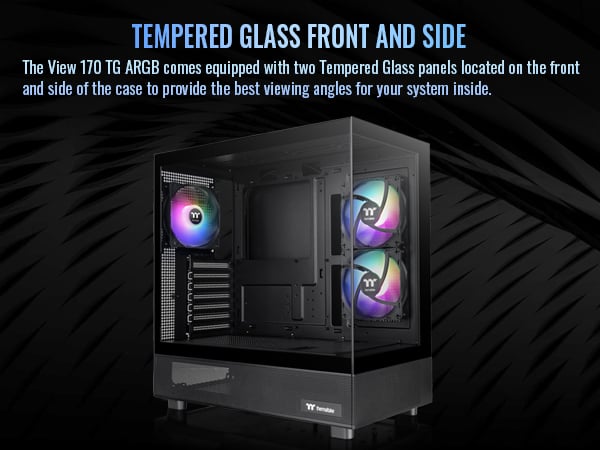 Thermaltake View 170 TG ARGB Black Micro-ATX Case