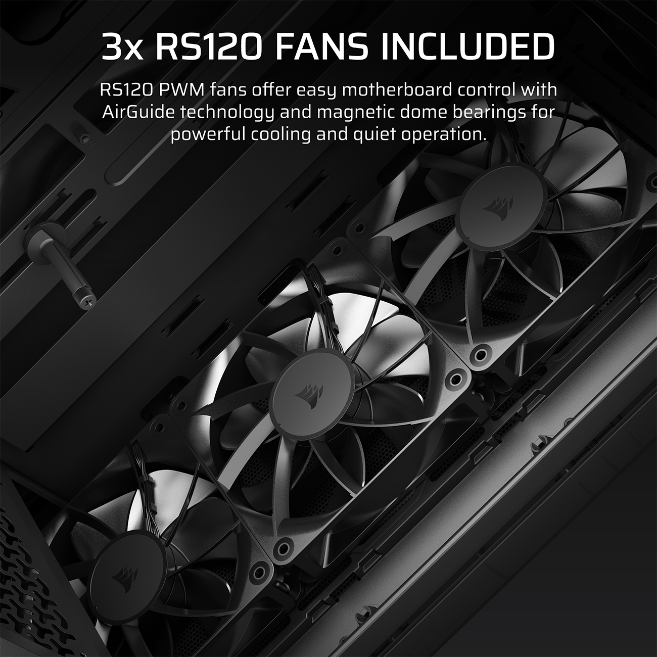 CORSAIR 3200D RS Mid-Tower PC Case - Smoke