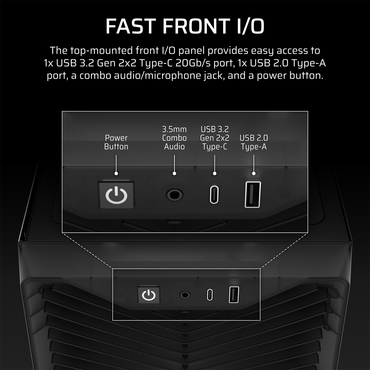 CORSAIR 3200D RS Mid-Tower PC Case - Smoke