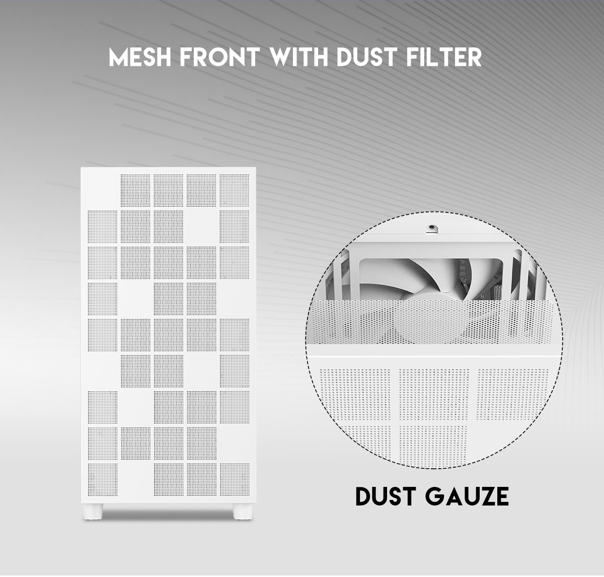 DIYPC IDX6-W White ATX Mid Tower Gaming Computer Case