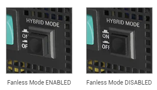 Fanless mode switch