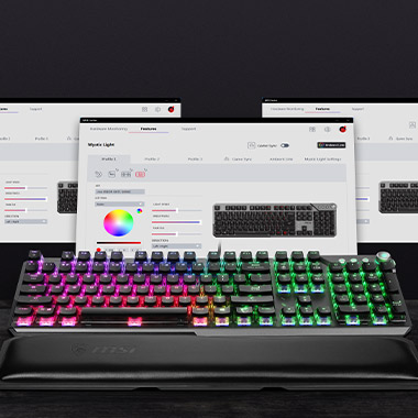 MSI Vigor GK71 Sonic Blue Switches