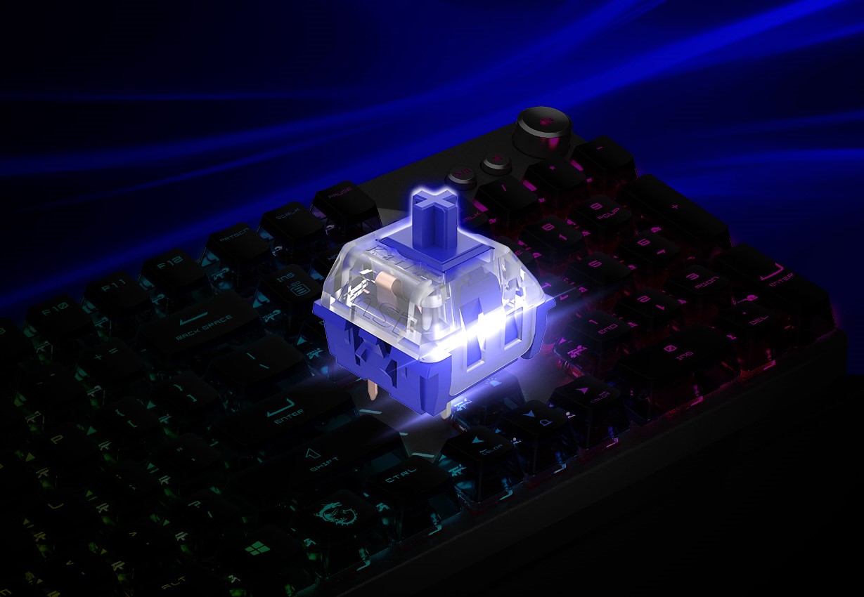 MSI Vigor GK71 Sonic Blue Switches