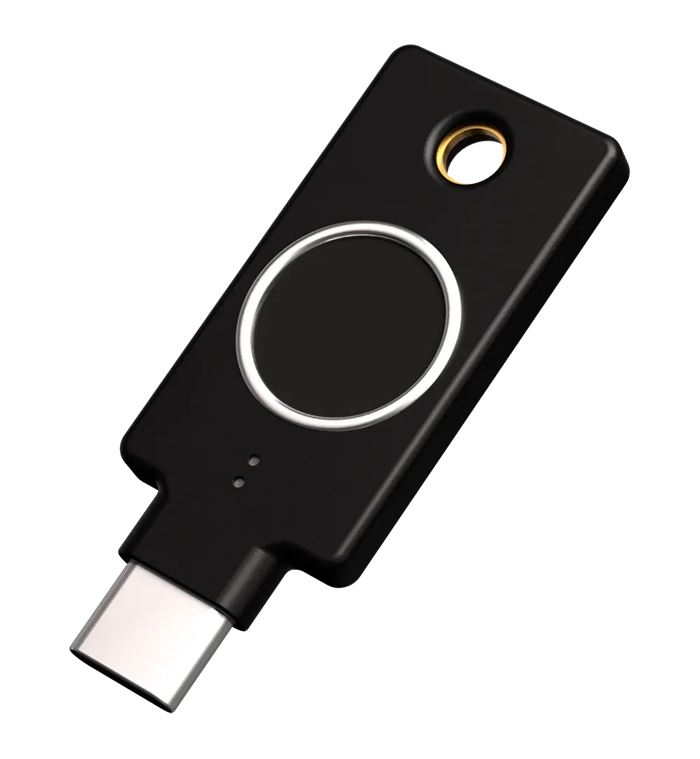 Yubico YubiKey Bio C (FIDO Edition) USB-C Multi-Factor Authentication (MFA) Security Key and Passkey