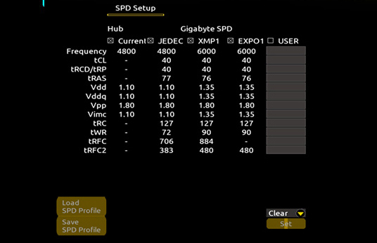 AMD EXPO™ and Intel® XMP 3.0 User Profile