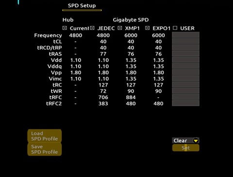 AMD EXPO™ and Intel® XMP 3.0 User Profile