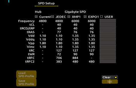 AMD EXPO™ and Intel® XMP 3.0 User Profile