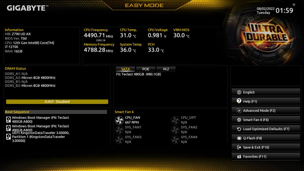 GIGABYTE B760 DS3H AX Motherboard