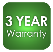 3 Year Warranty