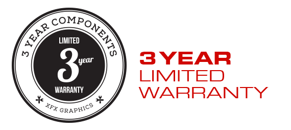 XFX 3 YEAR WARRANTY