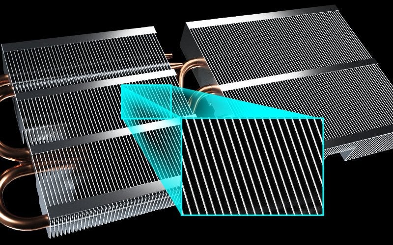 Copper Base Maximize GPU Contact Area